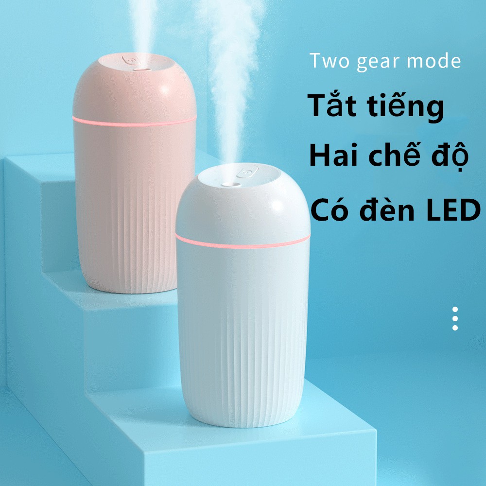 Máy tạo ẩm không khí khuếch tán tinh dầu 400ml có đèn LED