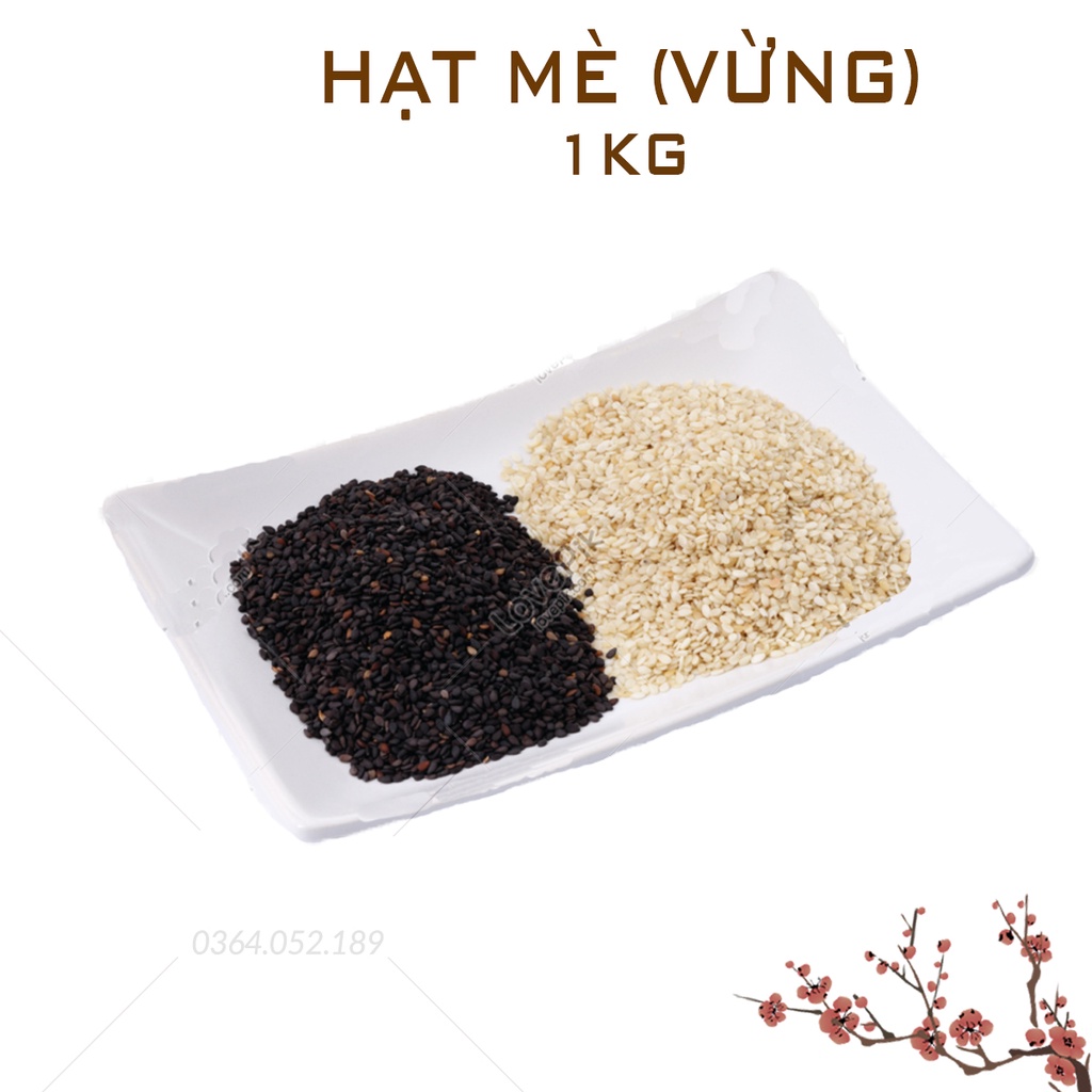 Hạt mè (vừng) trắng, đen 1kg (Dùng làm bánh, nấu ăn, làm sữa hạt)