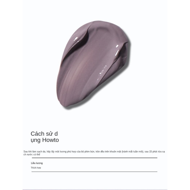 [Hàng mới về] 8 Mặt nạ đất sét HIISEES Axit Hyaluronic chiết xuất cà tím dưỡng ẩm làm sạch nhẹ nhàng lỗ chân lông 7.5g