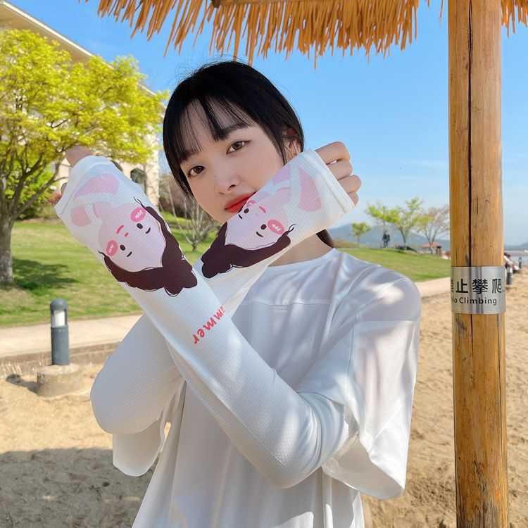 Găng tay chống nắng nữ dễ thương dưỡng trắng , găng tay ủ trắng, giữ ấm đi chơi siêu cute