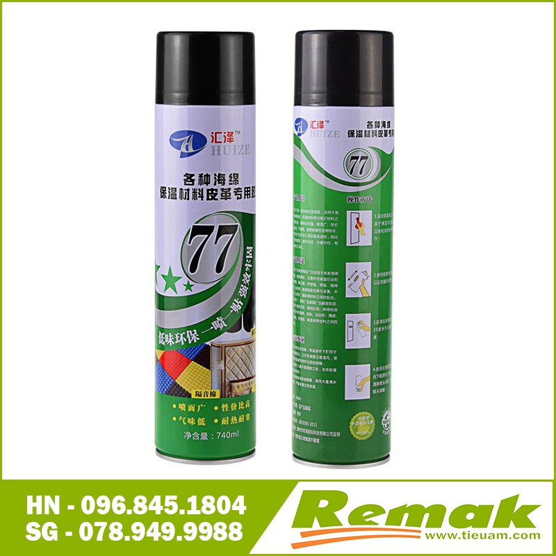 Keo đa năng dạng xịt chuyên dùng cho các loại mút xốp, Lọ 750ml Độ bám dính cao