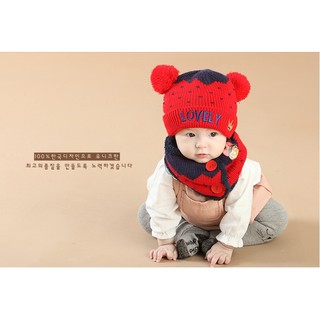 SALE [80k] Set khăn mũ len cho bé
