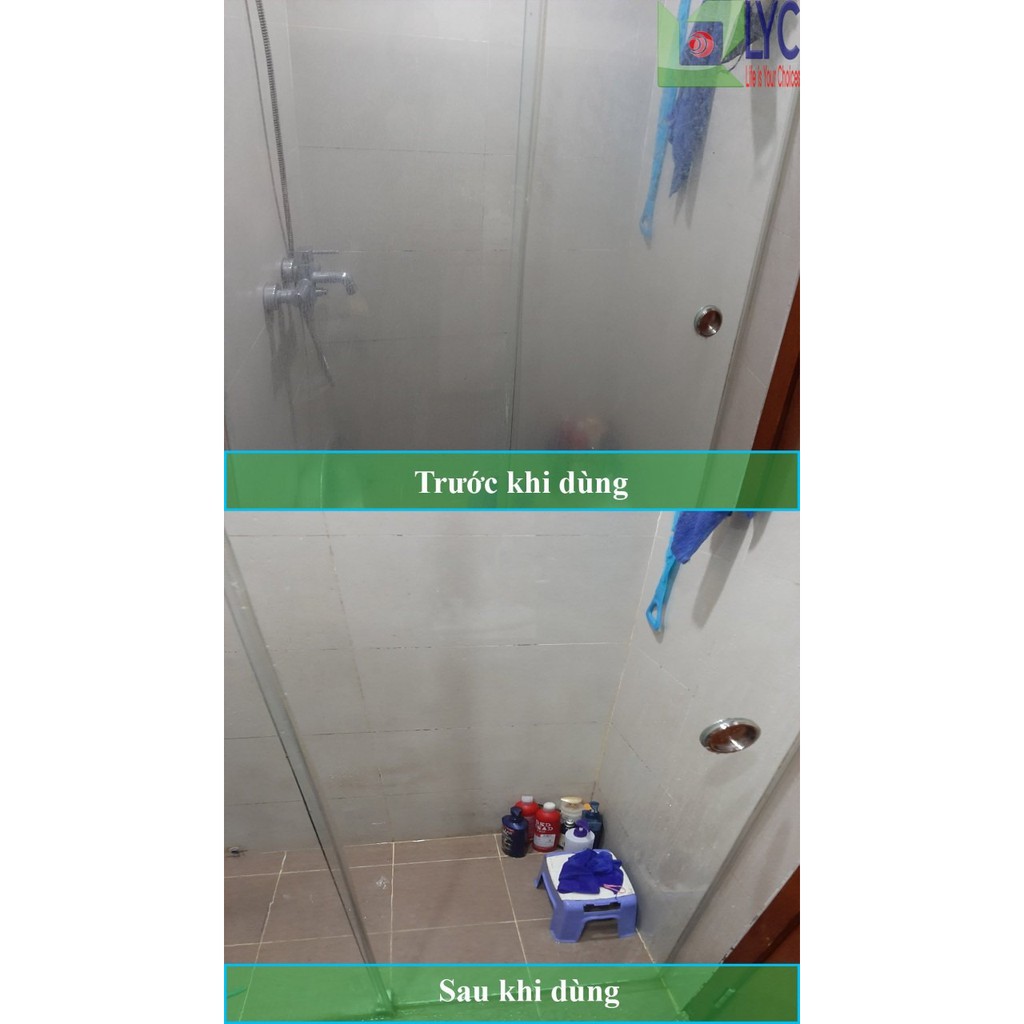  MIss Cleaner lọ tẩy cặn canxi , tẩy cặn nước trên vách kính và gương nhà tắm chai 500ml