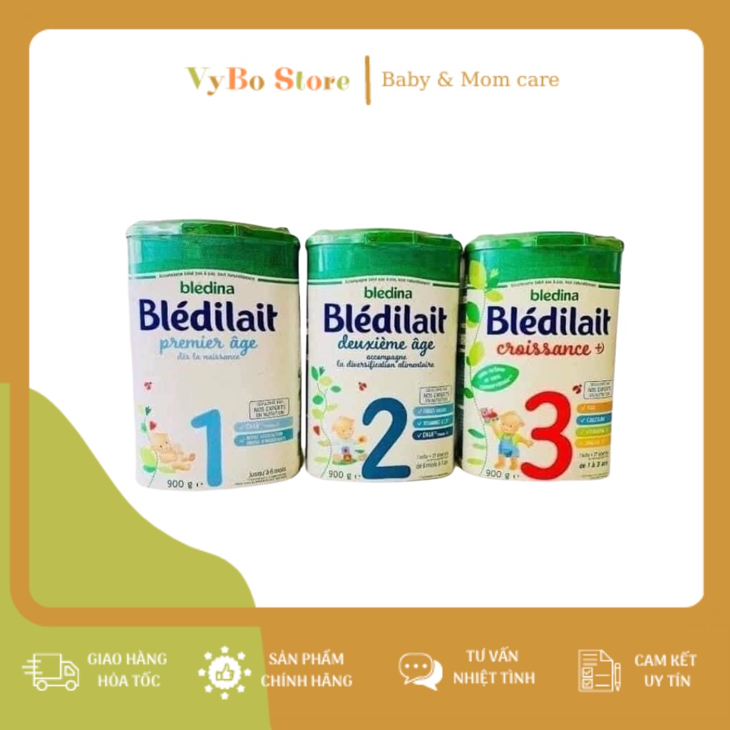 Sữa bột Bledilait Bledina số 1, 2, 3 hộp 900g - VyBo Store