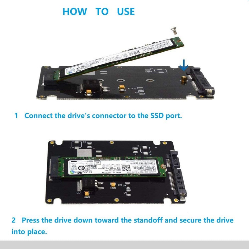 Hộp Đựng Thẻ Chuyển Đổi M.2 NGFF Sang 2.5 Inch SATA SSD / MSATA Sang SATA Cho Máy Tính M2 + M Desktop Socket NGFF