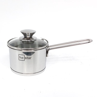 Quánh inox 430 3 đáy nắp kính 12cm/14cm/16cm