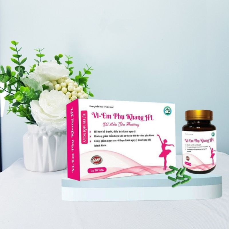 Viên uống phụ khoa, điều hòa kinh nguyệt , hỗ trợ khắc phục tình trạng khí hư huyết trắng
