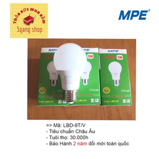 Bóng đèn led bulb mpe 9w ánh sáng trắng lbd-9t