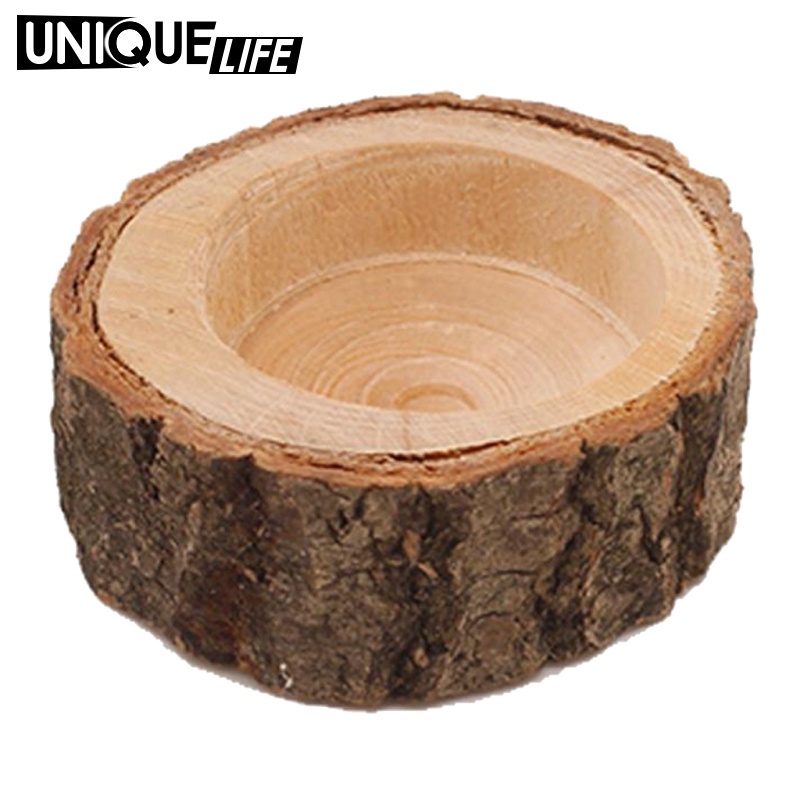 Giá đỡ nến hình cành cây bằng gỗ 2.5cm độc đáo trang trí nhà cửa / tiệc cưới đa năng tiện dụng
