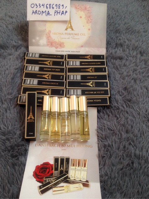 TINH DẦU NƯỚC HOA AROMA PHÁP 12ML | BigBuy360 - bigbuy360.vn