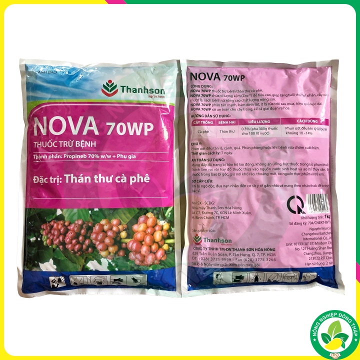 Thuốc Trừ Bệnh NOVA 70WP Đặc Trị Thán Thư Cà Phê
