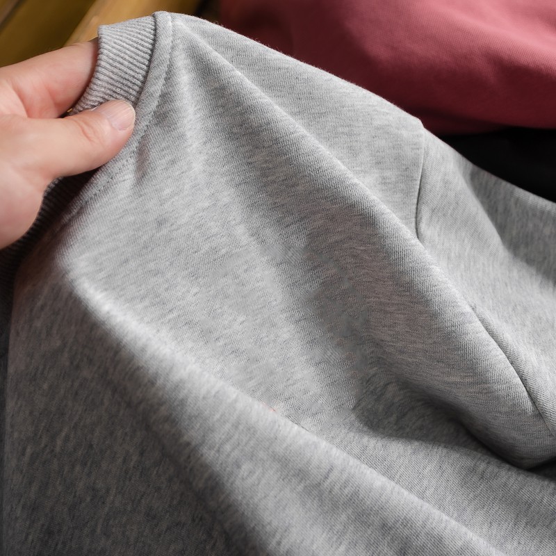 Áo Sweater Nam Nữ Unisex Form Rộng Cổ Tròn In Hình Basic Vải Cotton Da Cá Giữ Nhiệt