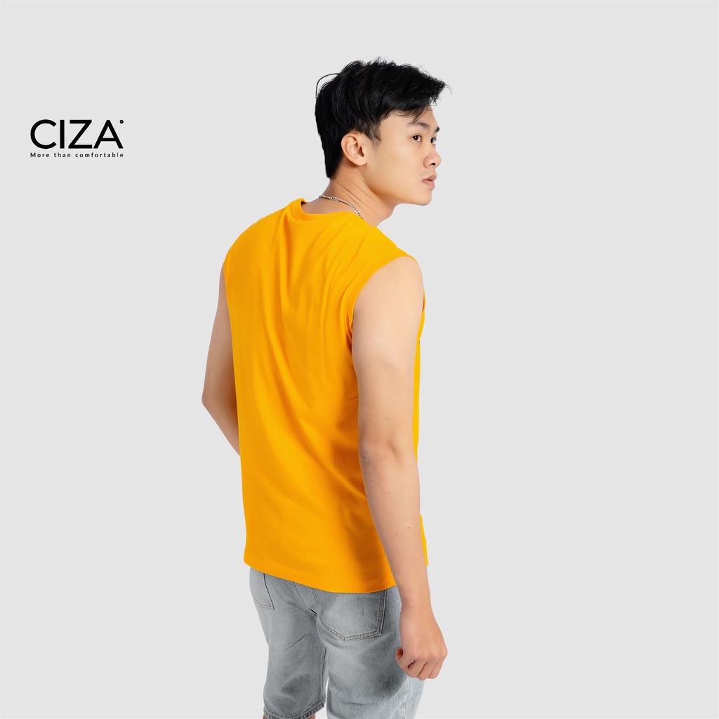 Áo thun ba lỗ nam cotton tập gym phong cách thể thao vải mềm mại co giãn thấm hút mồ hôi CIZA ATTR01