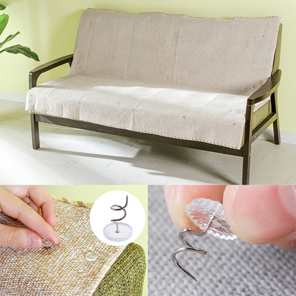 QQMALL Anti-slip Rotates Pincushions Twisted Fixes Sofa Clip