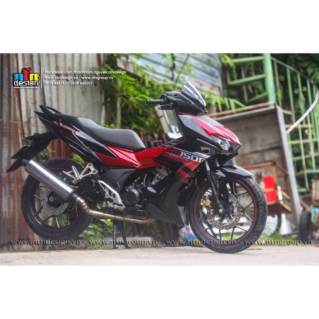 Tem Rời Dán Xe Winner X Mẫu RS 150R Đen Đỏ Cực Đẹp, Hàng 3 Lớp Chất Lượng Cao