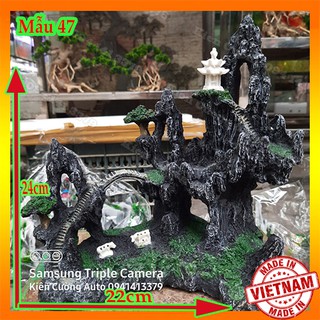 Mô hình núi - hòn non bộ - trang trí bể cá