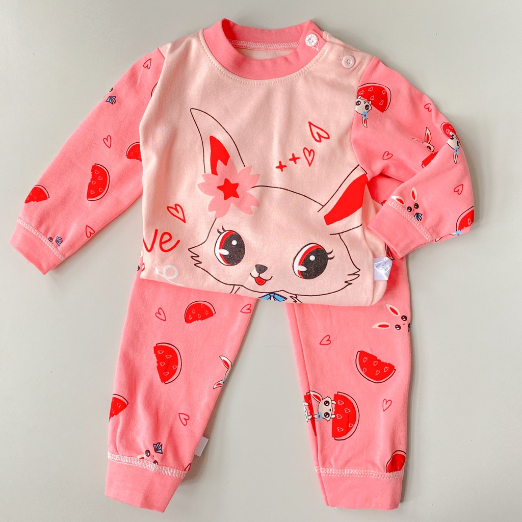 Bộ ngủ dài tay bé gái bé trai cho bé 1 2 3 4 5 tuổi MINTSCLOSET Mint's Closet - DB8072