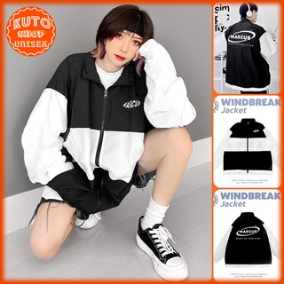 ÁO KHOÁC BOMBER DÙ MARCUS Tay Trắng 2 Lớp Nam Nữ HotTrend 2022 (M2000 - Có Form Rộng XL) (KUTO SHOP)