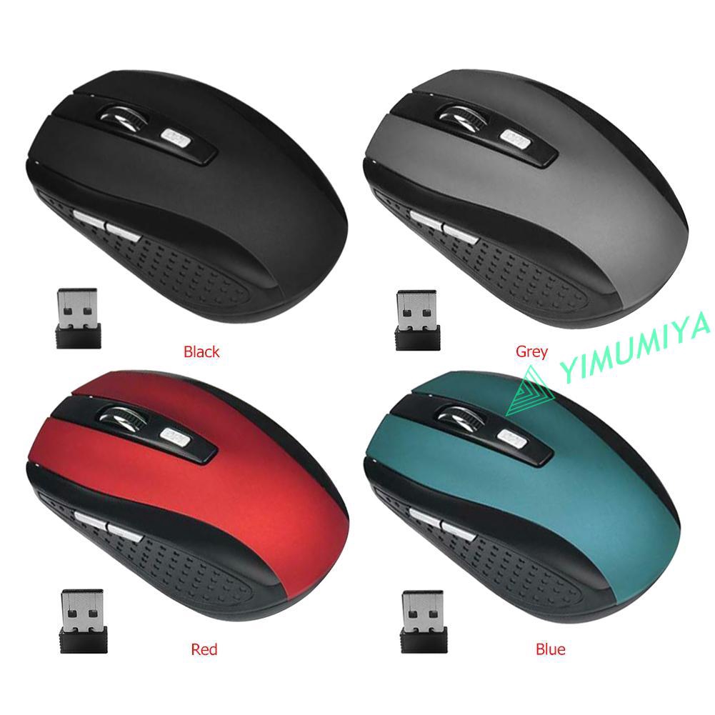 Chuột Quang Không Dây 2.4ghz 6 Nút Bấm 2000 DPI Cho Máy Tính