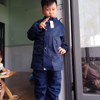[Freeship Đơn 150k]Áo mưa bộ cho bé từ 3 tuổi ( vải dù nhập campuchia)