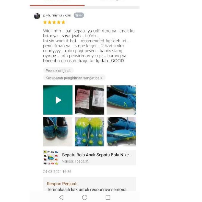 Rửa Warehouse|Sq34|Giày Đá Bóng Nike Mercurial Thời Trang Cho Bé