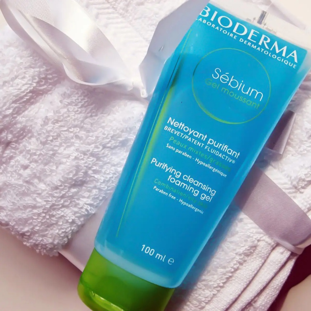 Gel Rửa Mặt Cho Da Dầu Hỗn Hợp Bioderma Sébium Gel Moussant 100ml