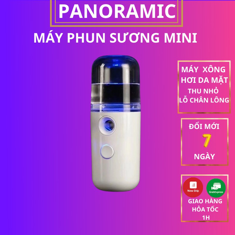  Máy phun sương xông hơi mặt cầm tay, máy phun hơi nước mini giữ ẩm da Nano