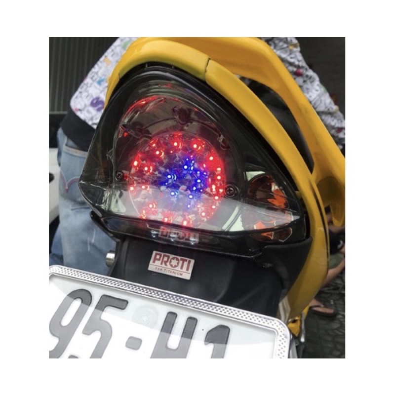 Đèn lái Appi Exciter 2010 màu khói, đèn hậu ex10 led và ko led chính hãng Mãlai