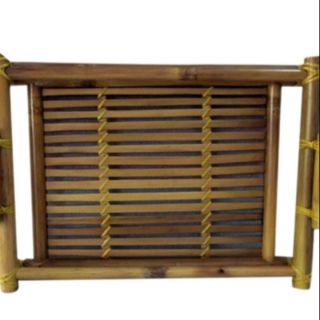 Khay tre nhỏ gốm sứ bát tràng 30cm x 20cm x 4cm