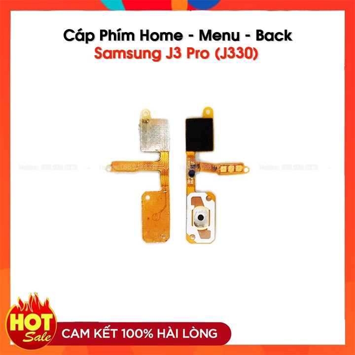 Cáp Phím Home - Menu - Back của Samsung J3 Pro / J330 - Linh kiện cáp nút Zin tháo máy