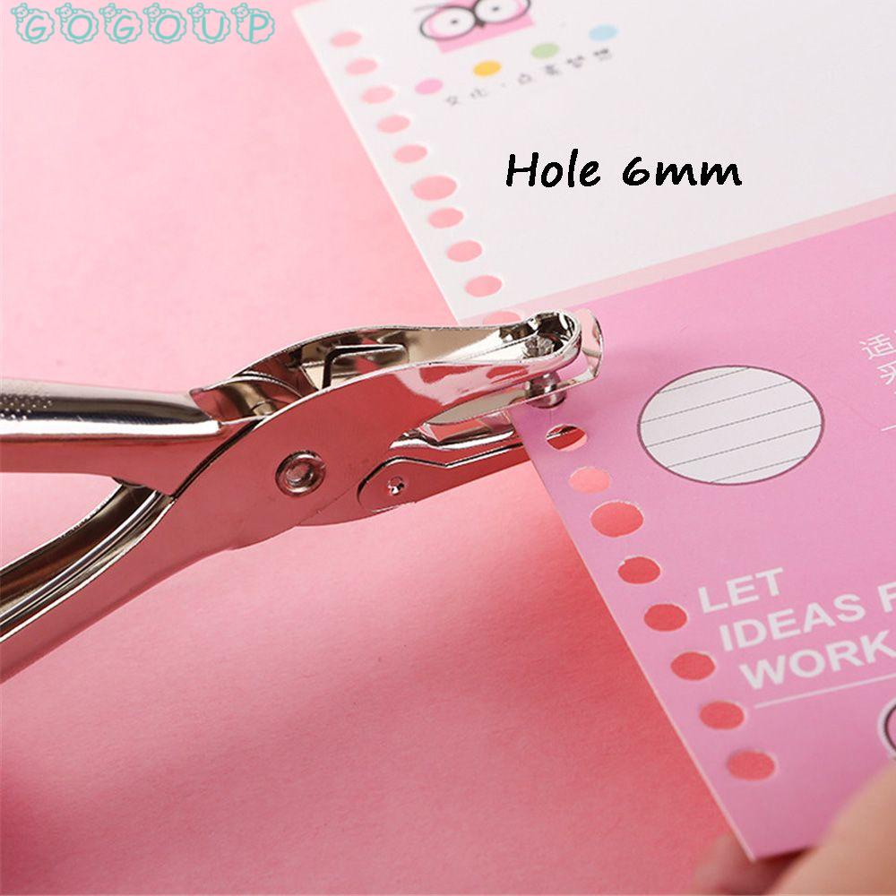 Dụng Cụ Bấm Lỗ Giấy Bằng Kim Loại Hình Tròn Tiện Dụng