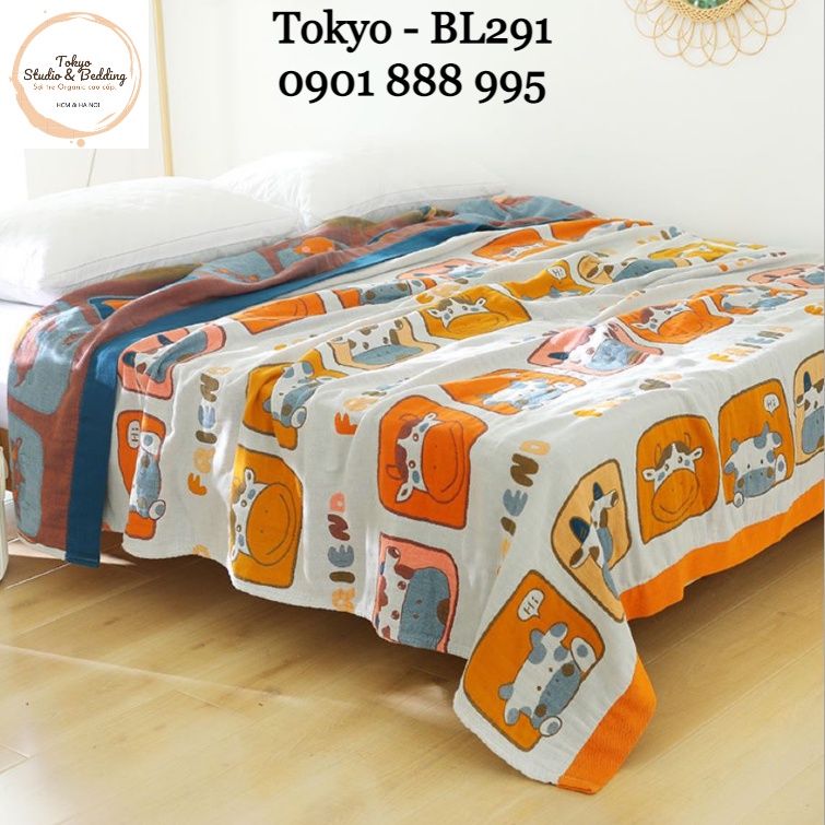 S55_Chăn Xô Organic Cotton Dòng Cao Cấp