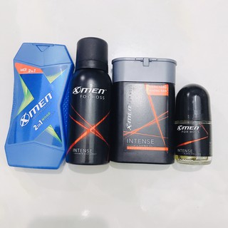 Bộ 4 món: 1dầu gội Xmen nước hoa 70g + 1xịt khử mùi Xmen 40ml + 1sữa tắm Xmen 85ml + 1lăn khử mùi xmen 20ml