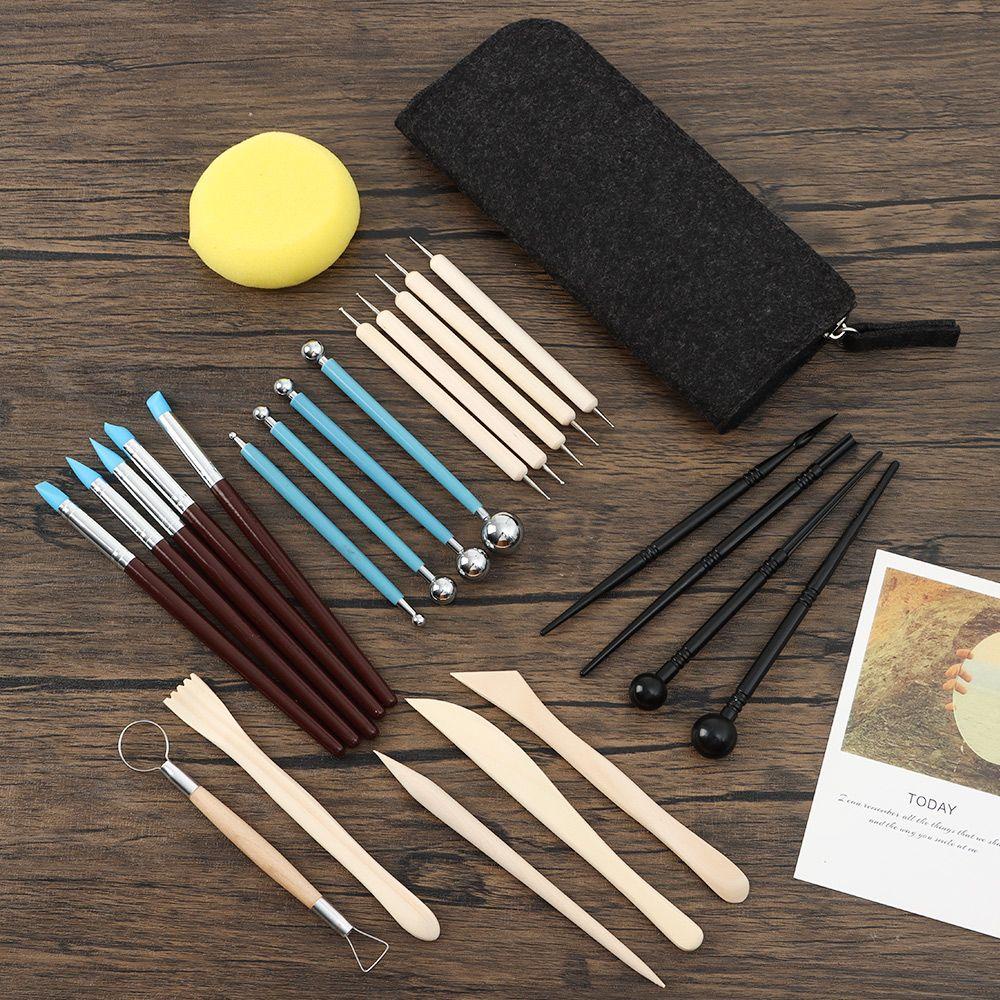 Bộ 25 Dụng Cụ Tạo Hình Đất Sét Polymer