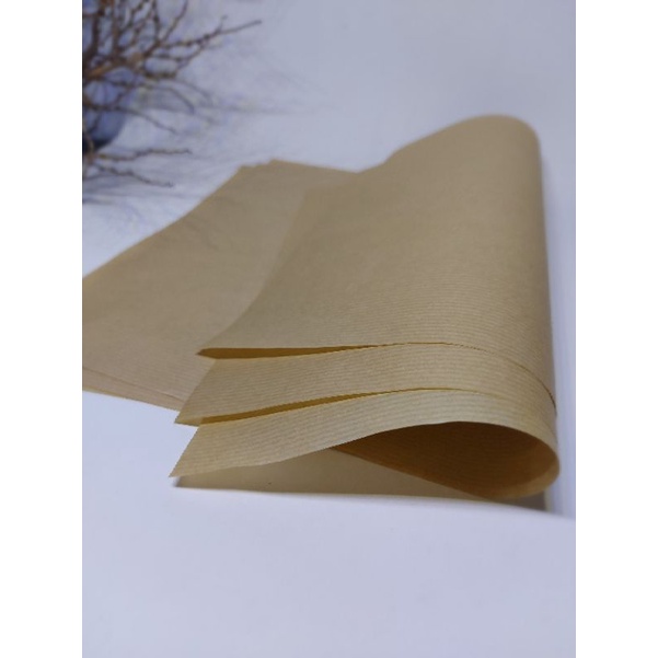 Giấy thấm dầu màu nâu, lót đồ chiên 27x36cm