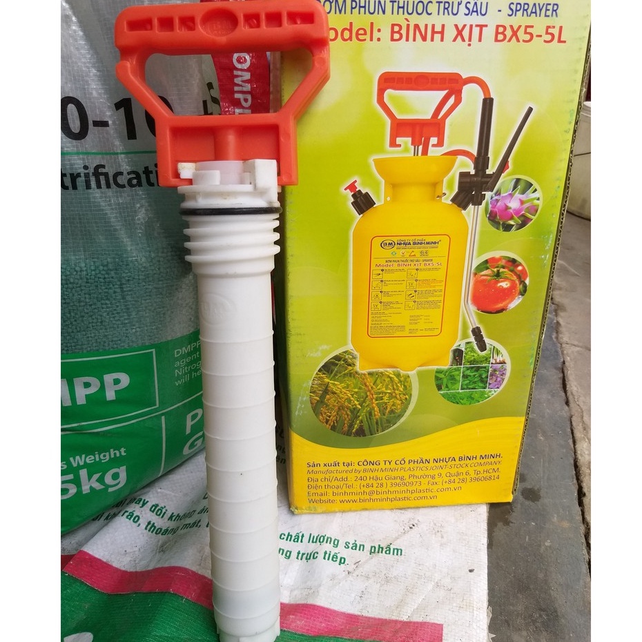 Ống Bơm Bình Xịt Bình Minh 5 lít, 10 lít, Bình Phun tưới cây