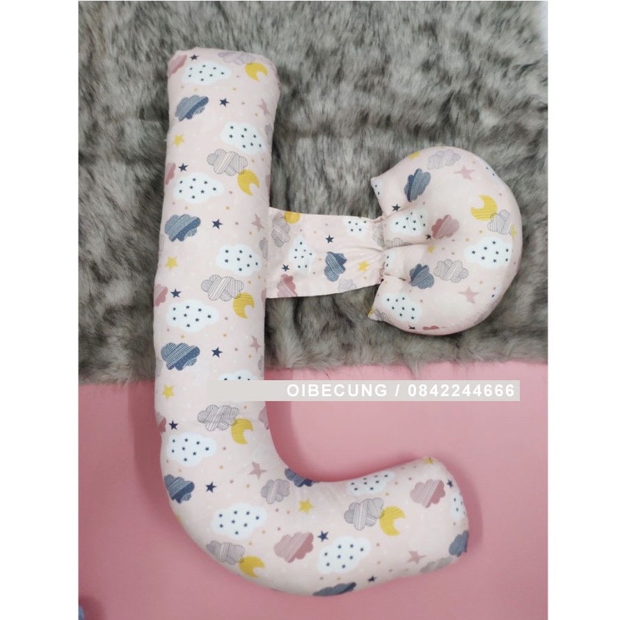 GỐI ÔM KÊ BỤNG BẦU HÌNH CHỮ F GIÚP MẸ BẦU NGỦ NGON VÀ GIẢM ĐAU LƯNG