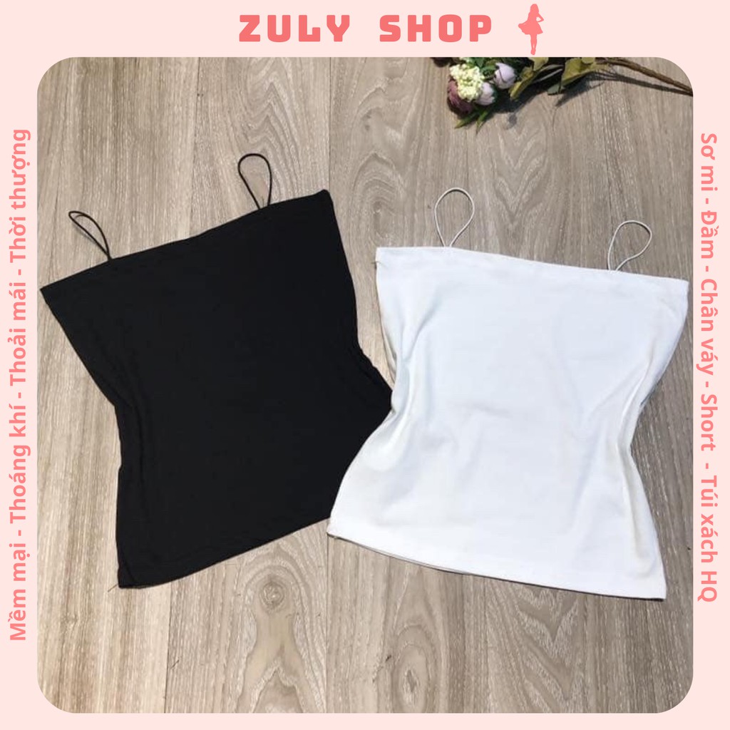 Áo 2 Dây Sợi Bún Body - 2 màu trắng - đen cực đẹp ZuLyShop