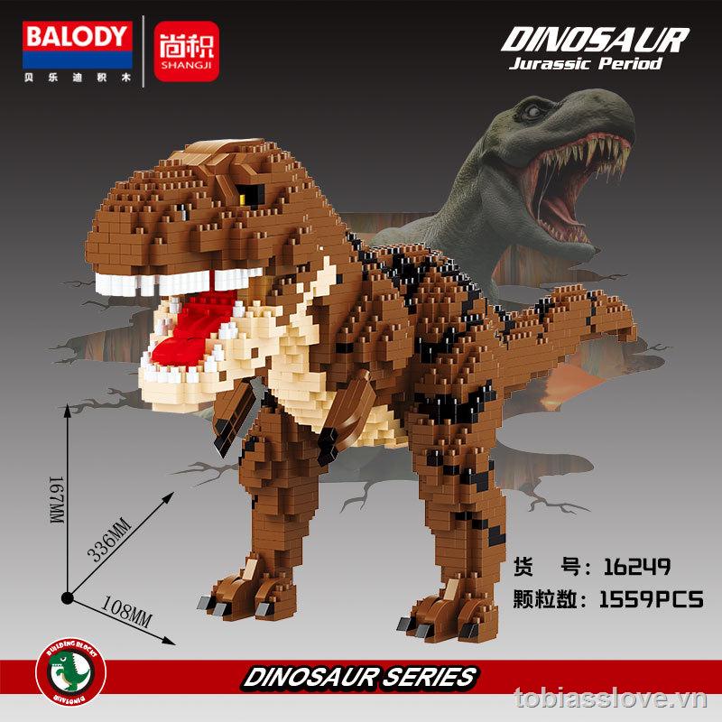 ❤️BALO DY❤️Đồ chơi lắp ráp hạt nhỏ mô hình khủng long 3D  LEG Otùy chọn kiểu dáng dùng làm quà tặng cho người lớn và trẻ em