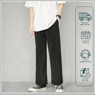 Quần dài ống rộng trẻ trung thời trang bốn mùa phong cách Hàn Quốc dành cho nam