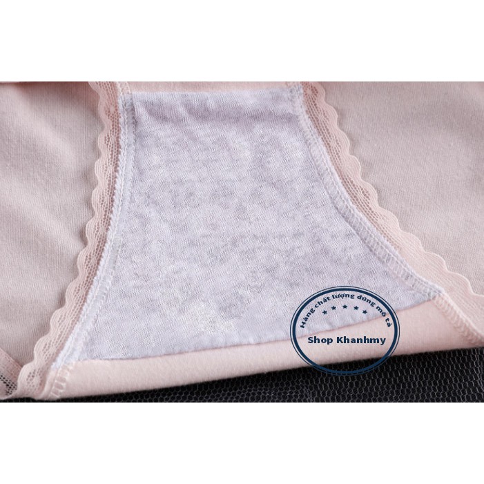 Quần lót nữ Cotton viền ren lưng thun có chọn size chọn màu QL05 | BigBuy360 - bigbuy360.vn