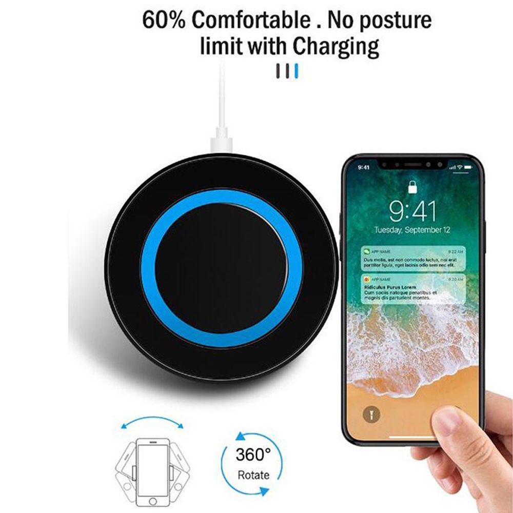 Set sạc không dây đa năng 5W để bàn chất lượng cao thích hợp cho Xiaomi Huawei nhiều màu tùy chọn