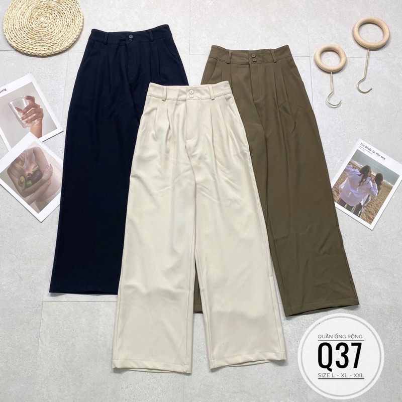 Bigsize Quần tây ống rộng Q37