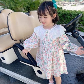 [FREESHIP]Váy cho bé gái - Váy hoa nhí siêu xinh - Váy hoa nhí cổ trắng cho bé