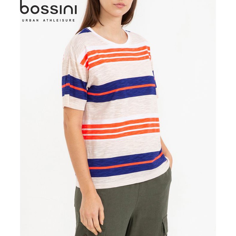 Áo thun kẻ sọc nổi bật nữ Bossini 620110070