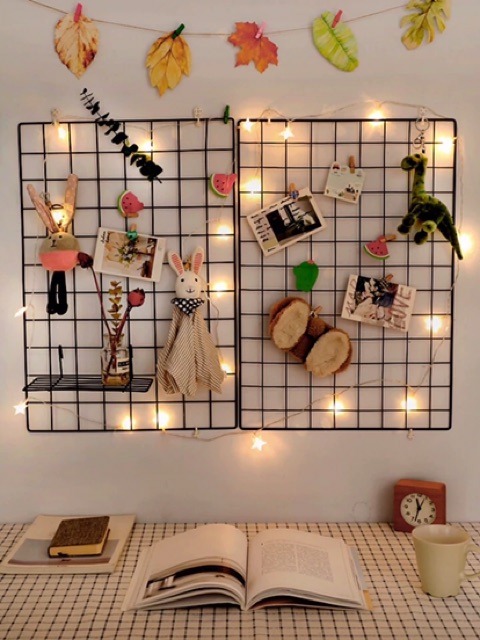 KHUNG LƯỚI TRANG TRÍ, GIỎ TREO, GIÁ ĐỂ ĐỒ, GIỎ TREO, GIỎ CÀI, KẸP GỖ, ĐINH GHIM ĐÓNG....