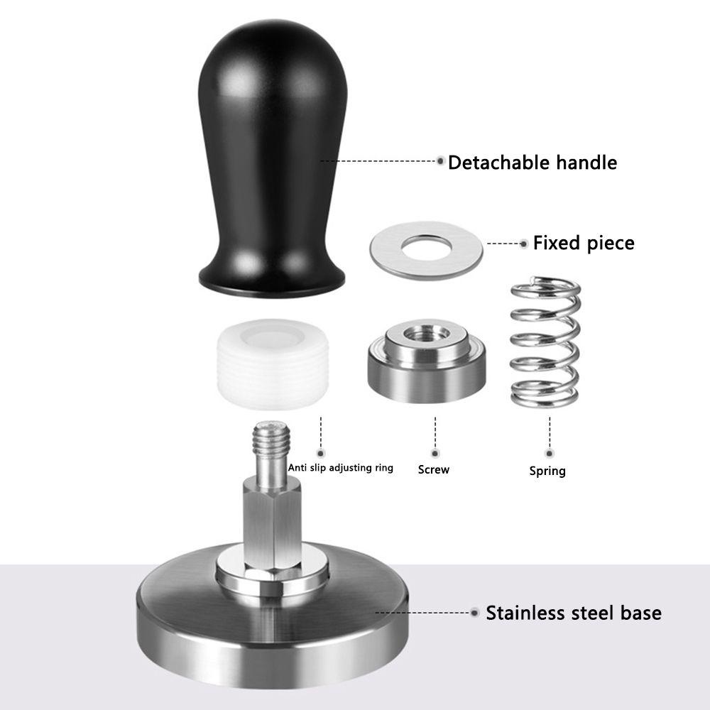 Jane Dụng Cụ Nén Pha Cà Phê Espresso Đế Phẳng Tamper Cầm Tay