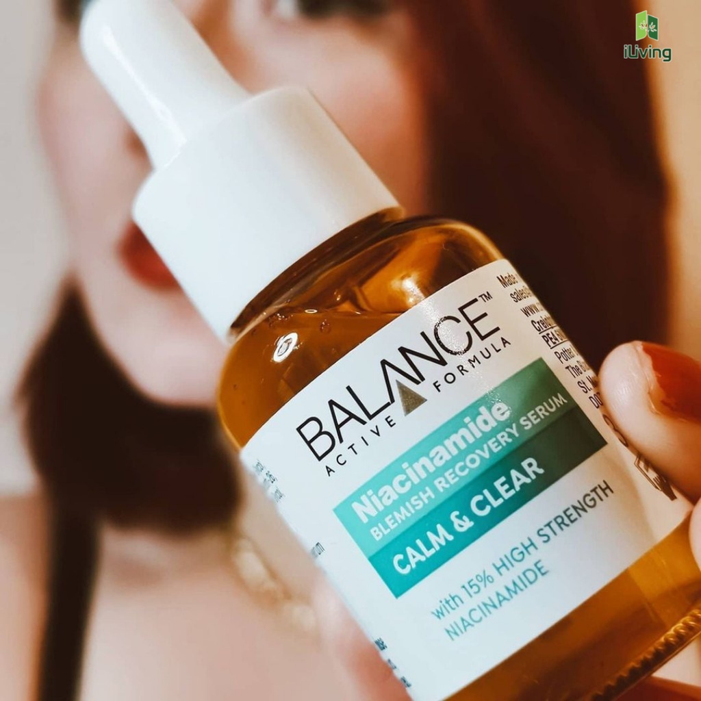 Serum ngừa mụn mờ thâm Balance Active Formula Niacinamide 15% Blemish Recovery 30ml ILIVING-BALSRNIA30