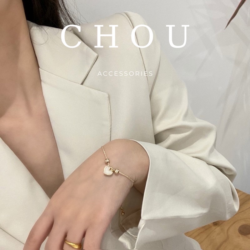 Vòng Tay Trái Tim Dây Rút | CHOU ACCESSORIES |