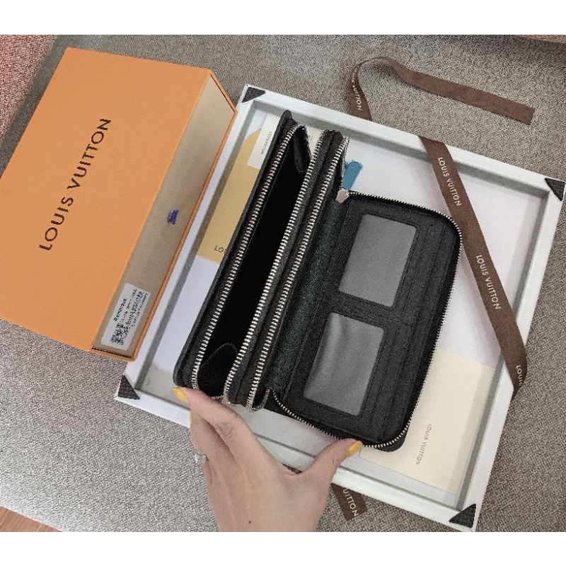 Clutch nam (túi cầm tay nam) 2 zip sz22cm  phiên bản mới đẹp dã man